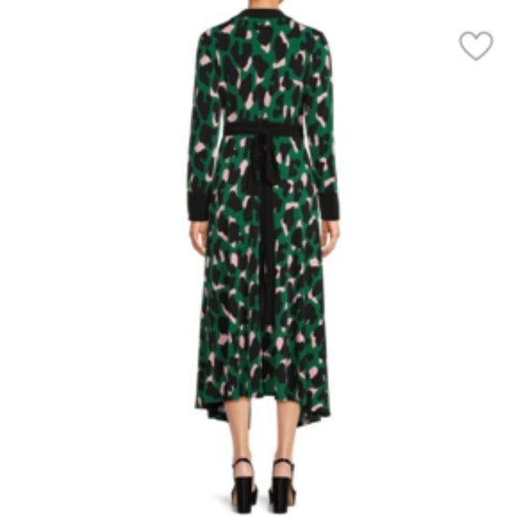 BCBG MAX AZRIA Abstract Faux Wrap Dress Size large NWT - Picture 3 of 9